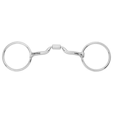 BAR H EQUINE Loose Ring Snaffle with Low Port Comfort Mouthpiece